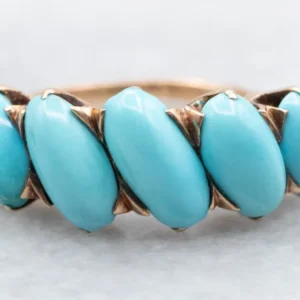 Rose Gold Turquoise Ring