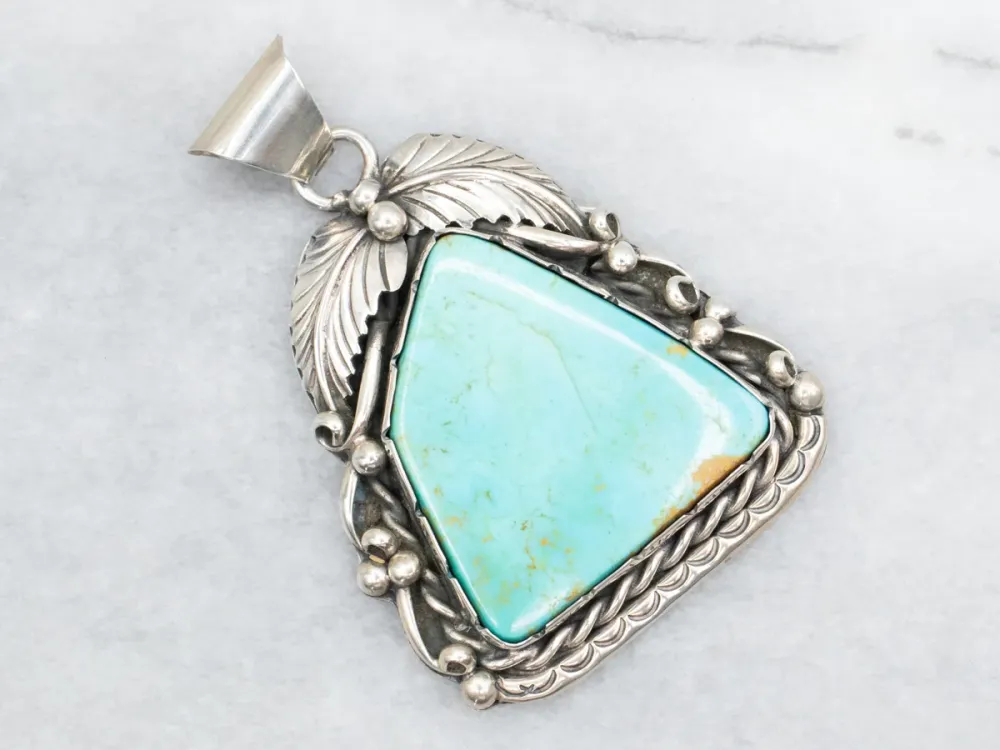 Sterling Silver Turquoise Pendant
