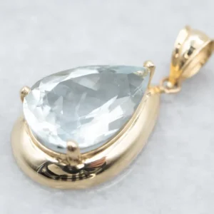 Teardrop Blauw Topaz Pendant