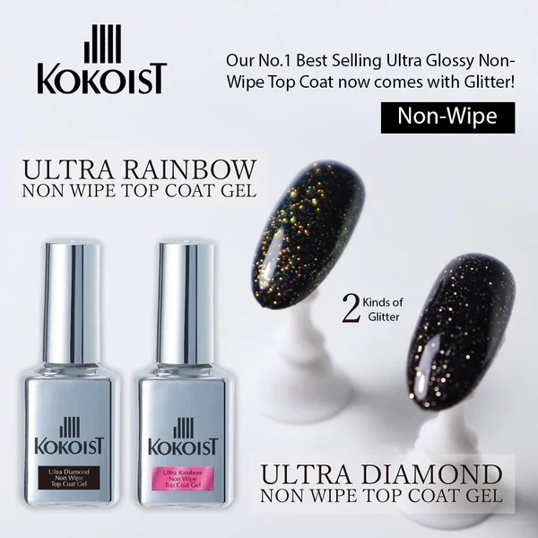 K- Ultra Veelkleurig Non Wipe Top Coat Gel 15 mL