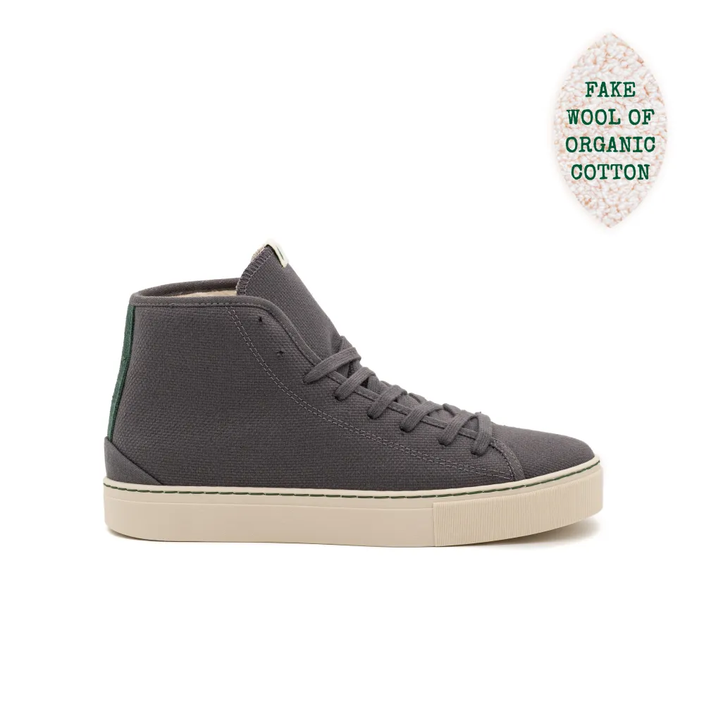 Vegan winter bootie grauw PLA009 36