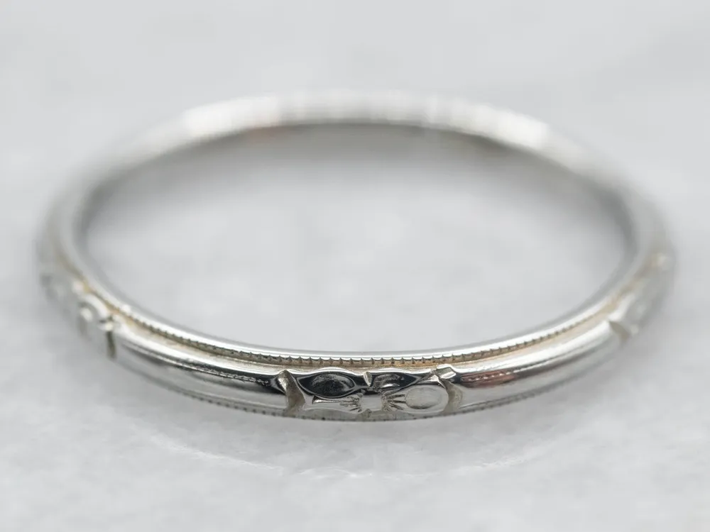 Vintage Forget-Me-Not Pattern Band