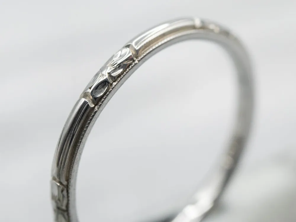Vintage Forget-Me-Not Pattern Band