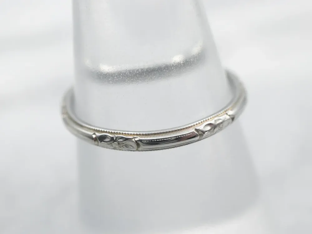 Vintage Forget-Me-Not Pattern Band