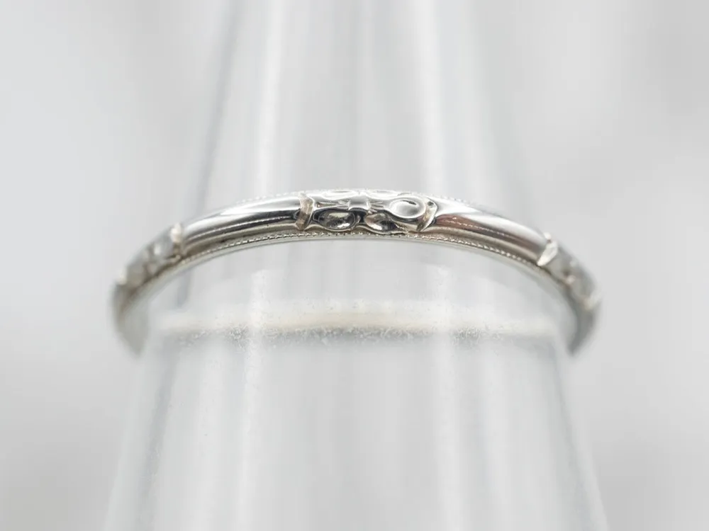 Vintage Forget-Me-Not Pattern Band