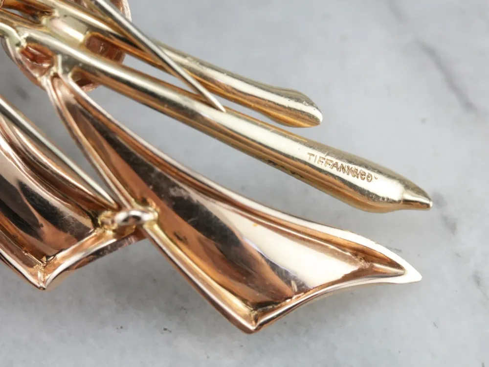 Vintage Tiffany & Co. Rose Brooch