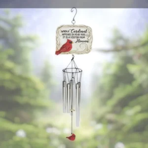 When Cardinal Appears Garden Memorial Wind Chime met UV-Bescherming