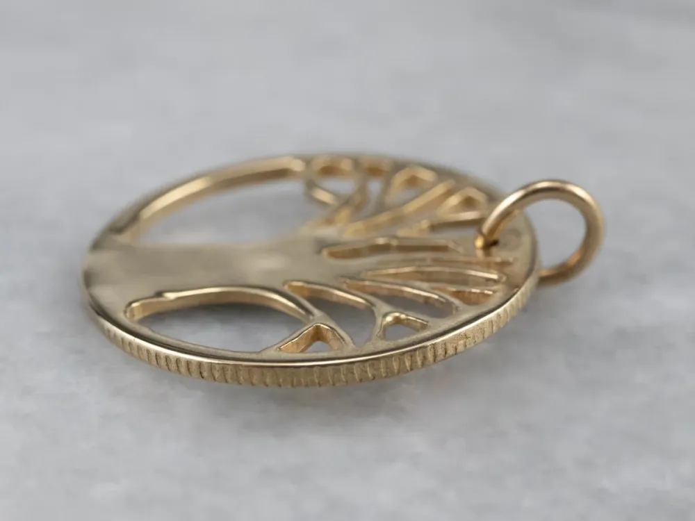 Yellow Gold Tree Life Pendant