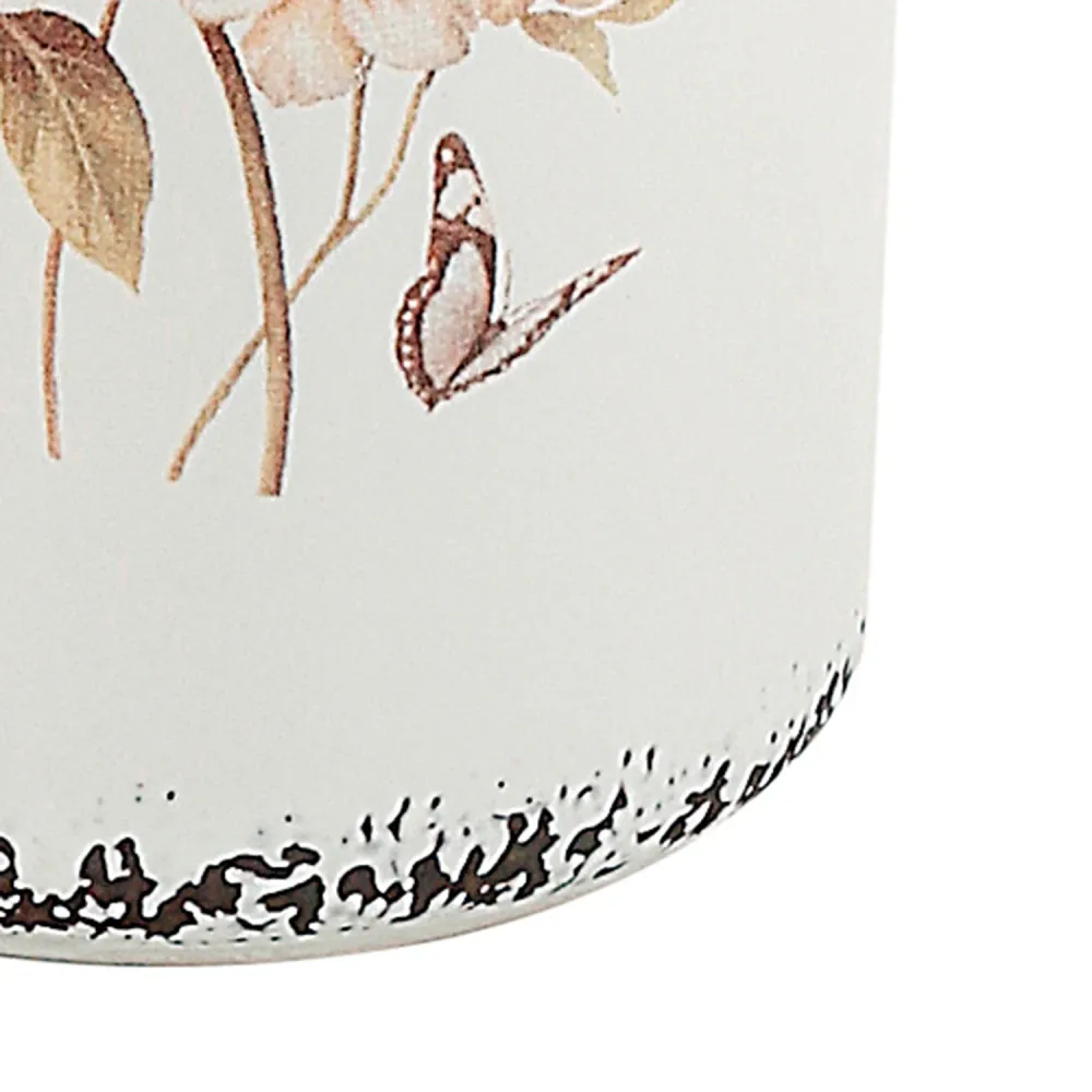 Ceramic countertop toothbrush holder Gedy Clothilde series - White