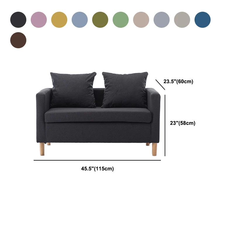 Contemporary Loose Back Typisch Square Arm Slipcovered Seating Emmer Khaki