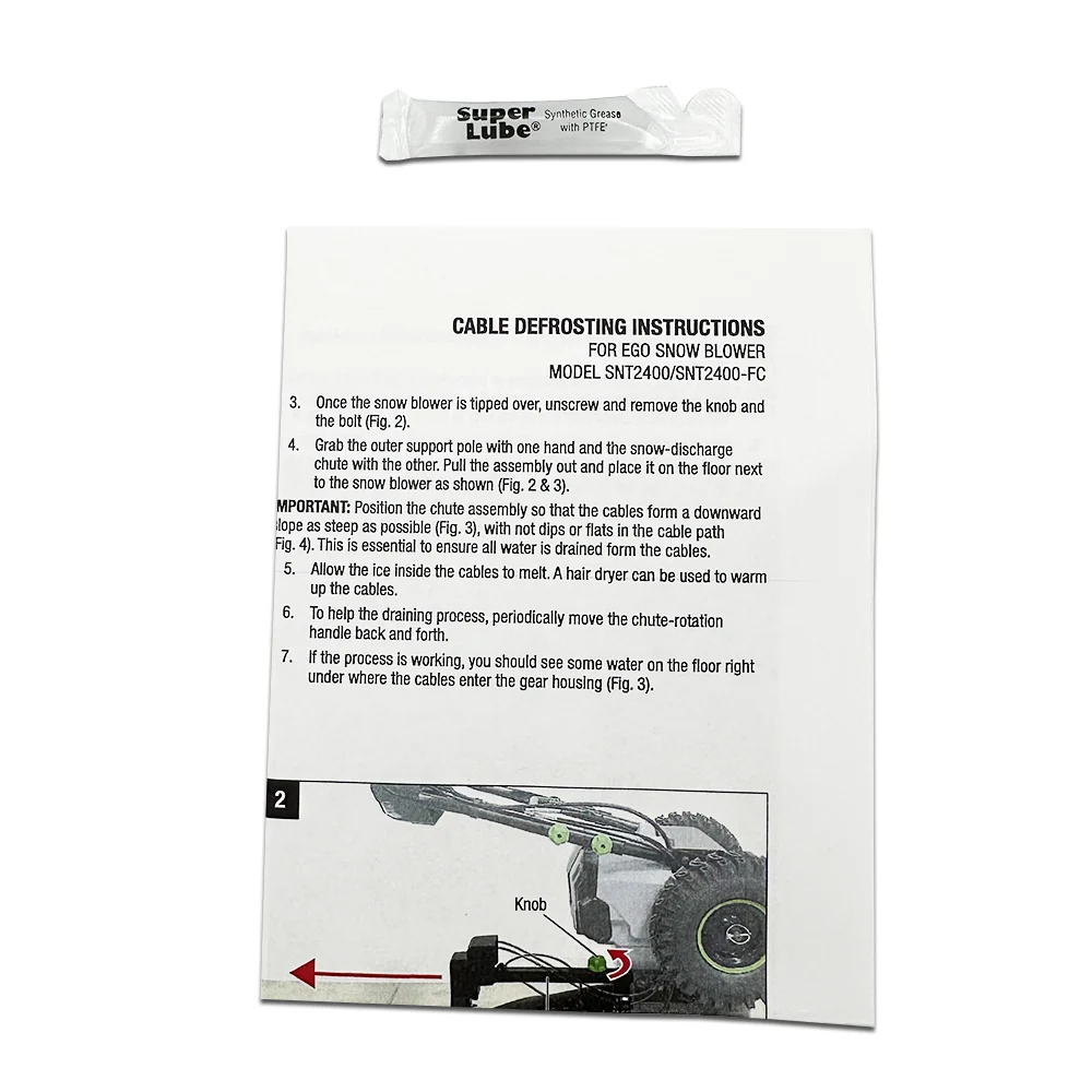 EGO NASNT24000AS01 SNT2400 Cable Defrosting Grease Packet Kit