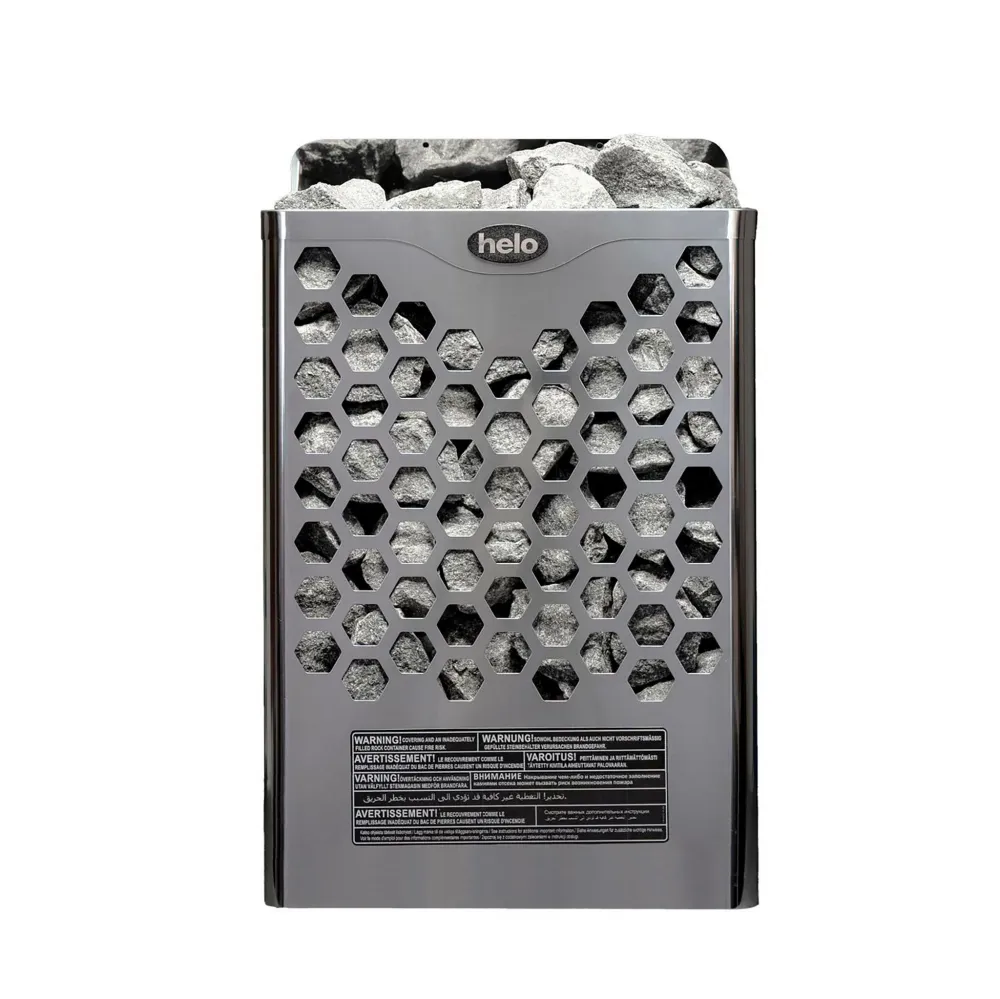 Helo Electric Sauna Heater Hanko 80 STJ, 8kW, 8-12m³, fixed control, chroom