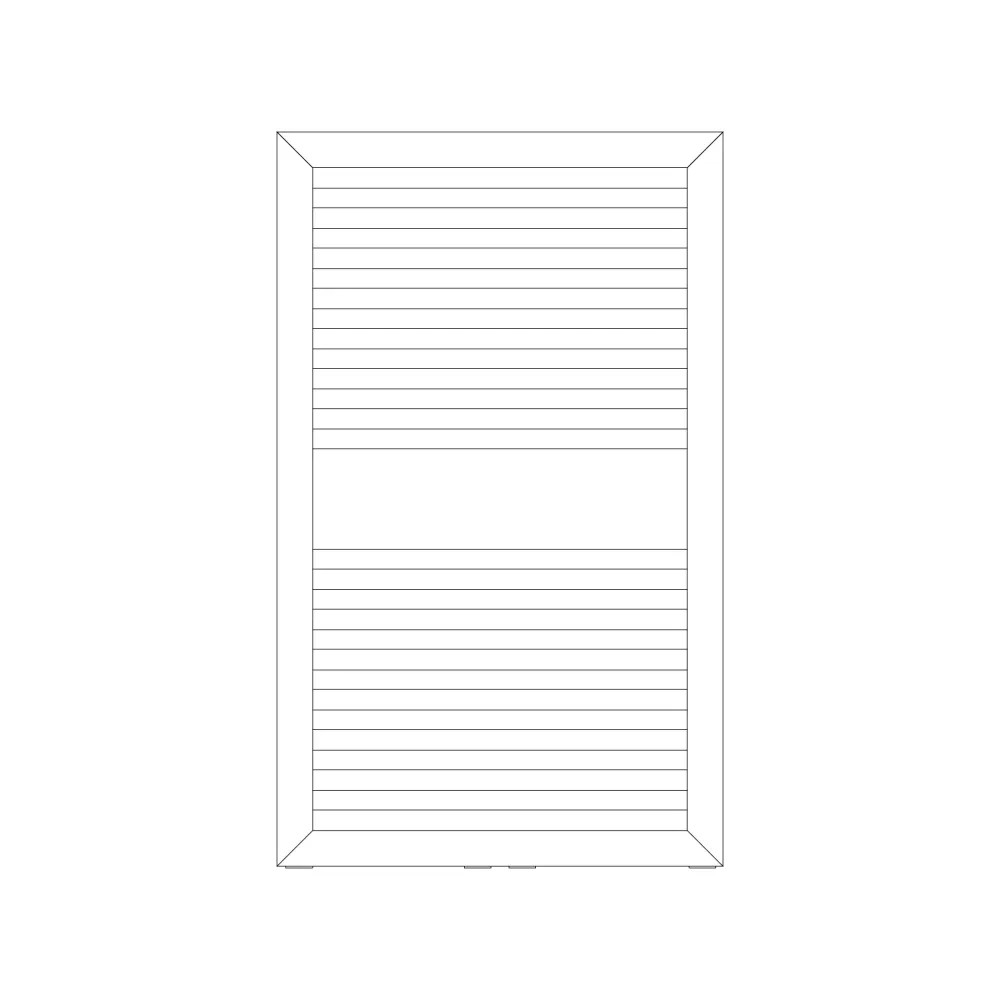 Hydraulic towel warmer model Asti 823x500 straight - Wit