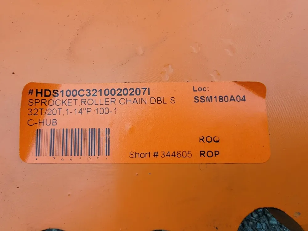 Idler Roller Chain Sprocket HDS100C32100C20207I, Tweeling Single, Size 100