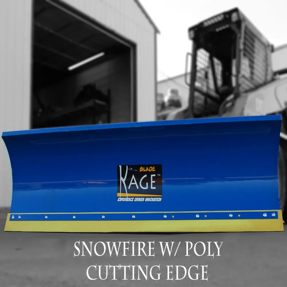 Kage SnowFire Skidsteer Snow Plow Blades Emmer