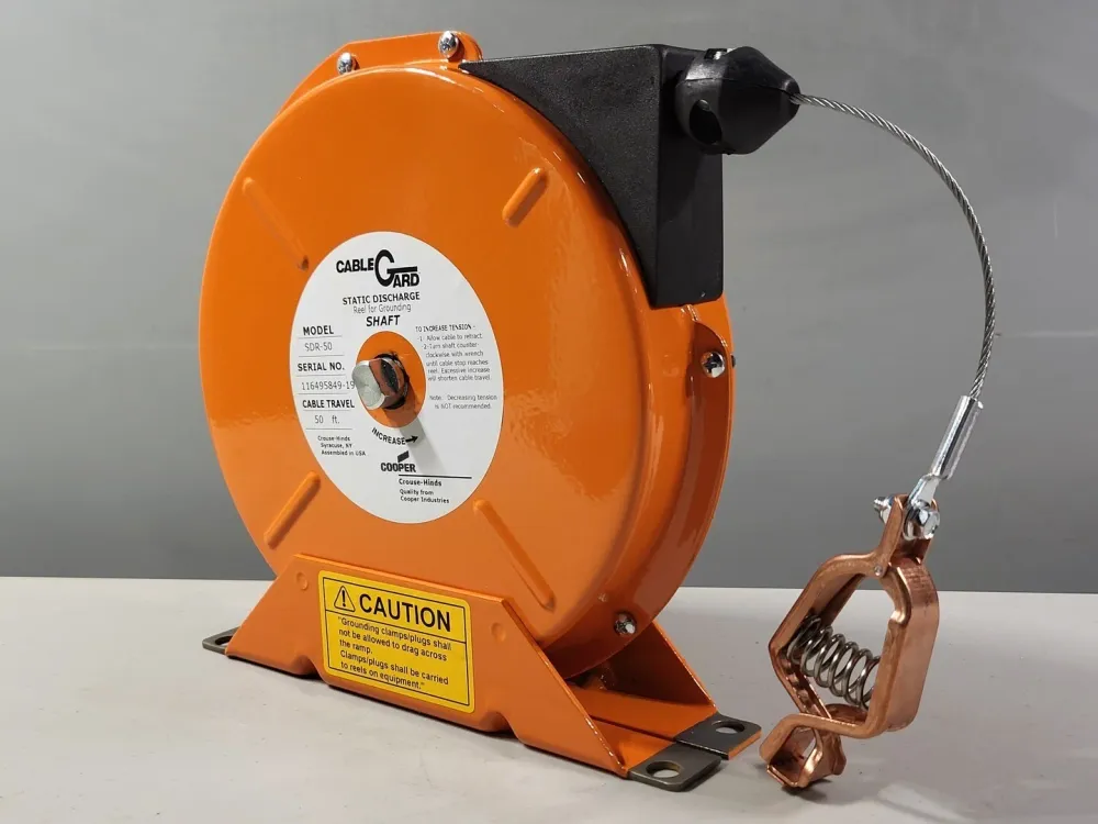 Korrel Static Discharge Reel w/ Staalsoort Aircraft Cable SDR50