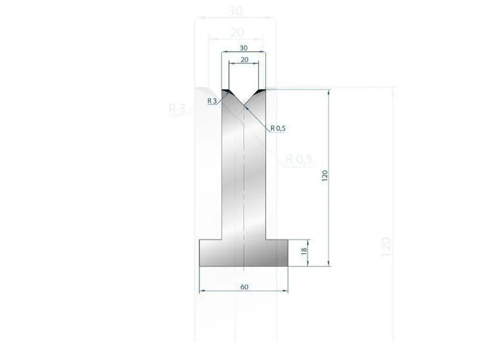 Part No. 3098 @ 805mm 85 Degree Die (Segmented) Zoutvrij