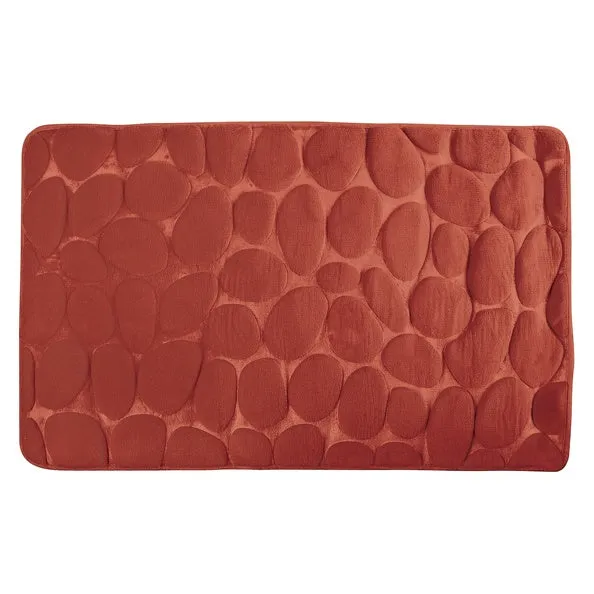 PEBBLE microdoek bath mat 50x80 cm Terracotta met Strooier