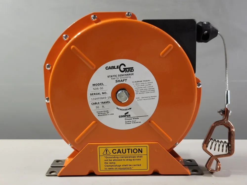 Professionele Winterharde Static Discharge Reel w/ Staal Aircraft Cable SDR50