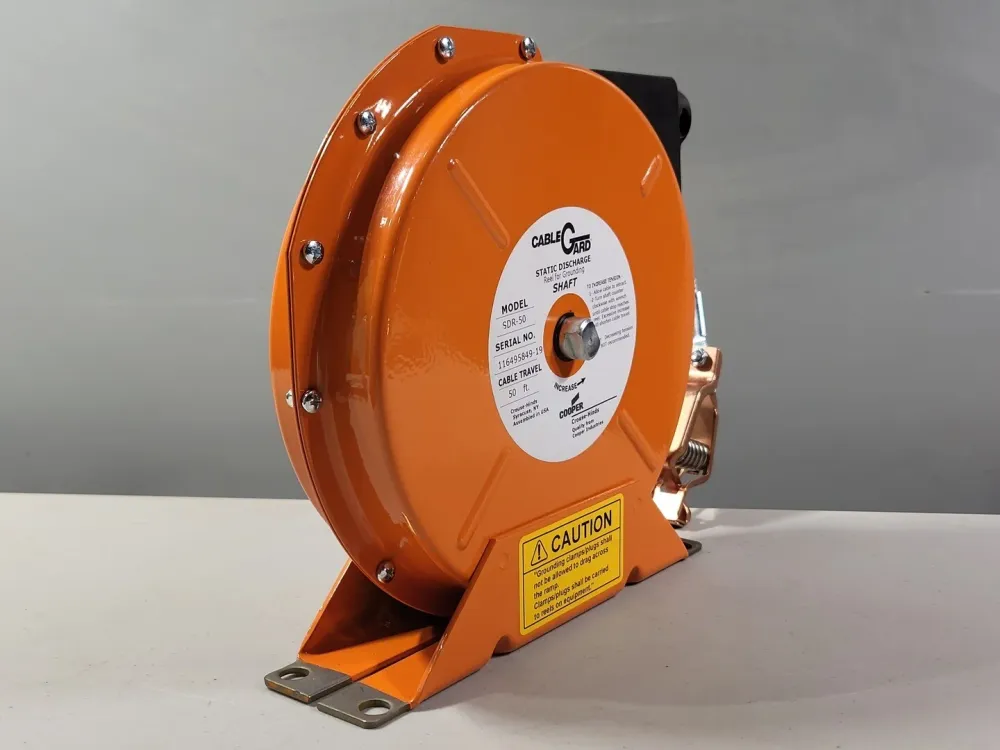 Professionele Winterharde Static Discharge Reel w/ Staal Aircraft Cable SDR50