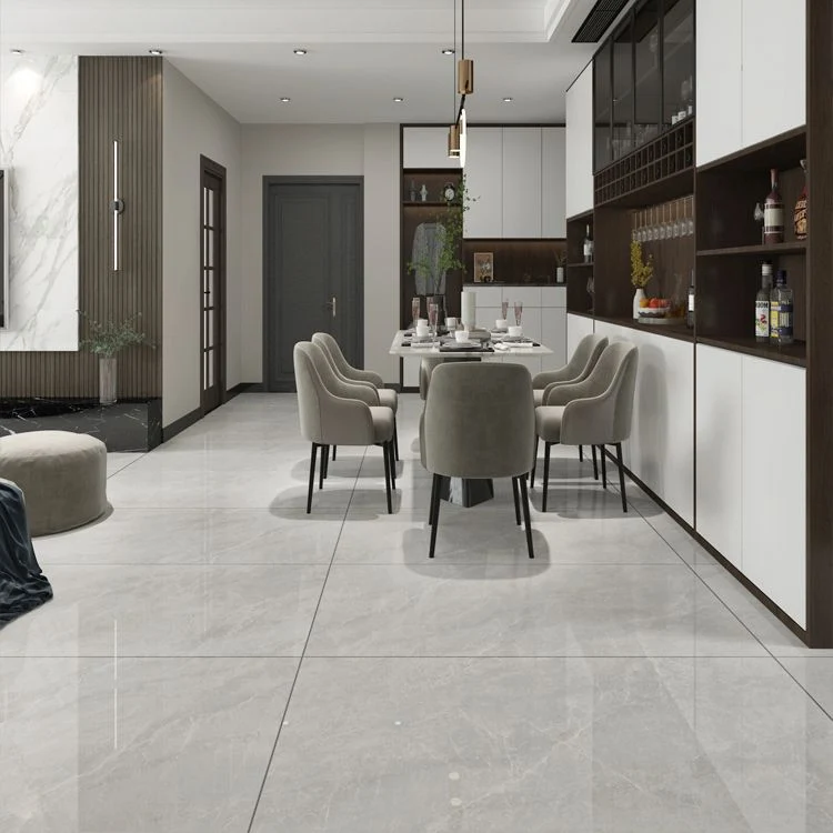 Rectangle Matte Tile Grauw Marble Floor and Wall Drawing Room Gun