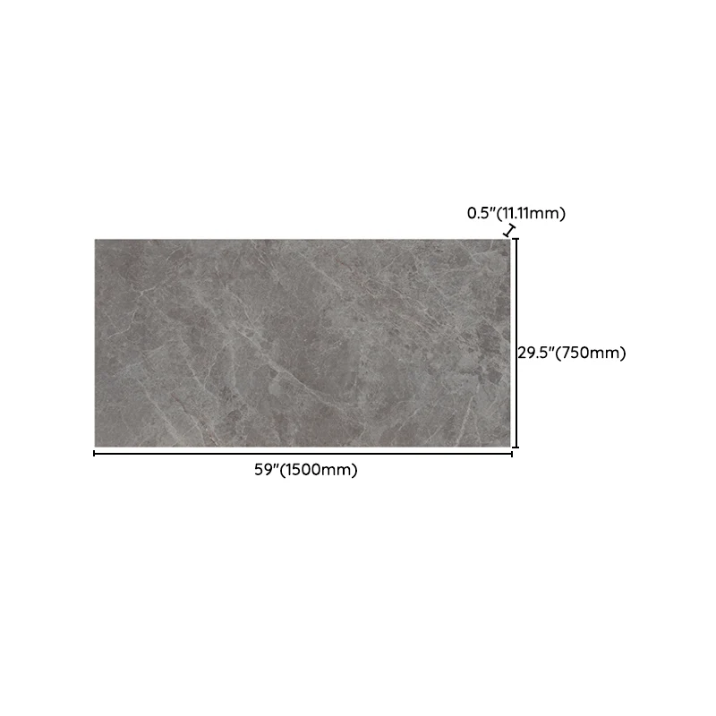 Rectangle Matte Tile Grauw Marble Floor and Wall Drawing Room Gun