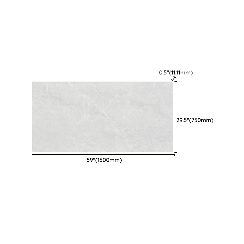 Rectangle Matte Tile Grauw Marble Floor and Wall Drawing Room Gun