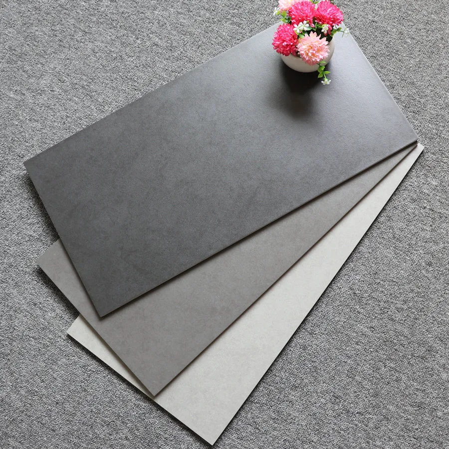 Rectangular Ceramic Doffe Straight Edge Singular Tile No Pattern Kitchen Floor voor Sneeuw en IJs Silver
