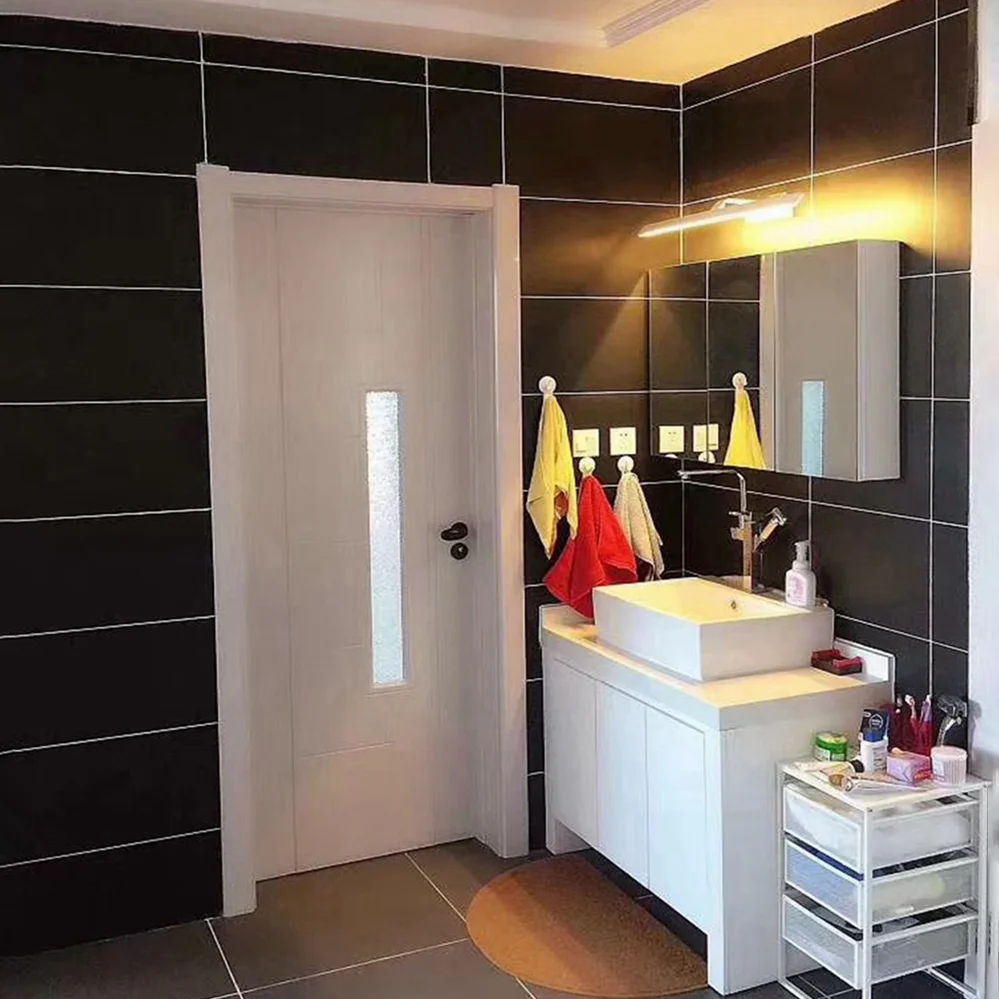 Rectangular Ceramic Doffe Straight Edge Singular Tile No Pattern Kitchen Floor voor Sneeuw en IJs Silver