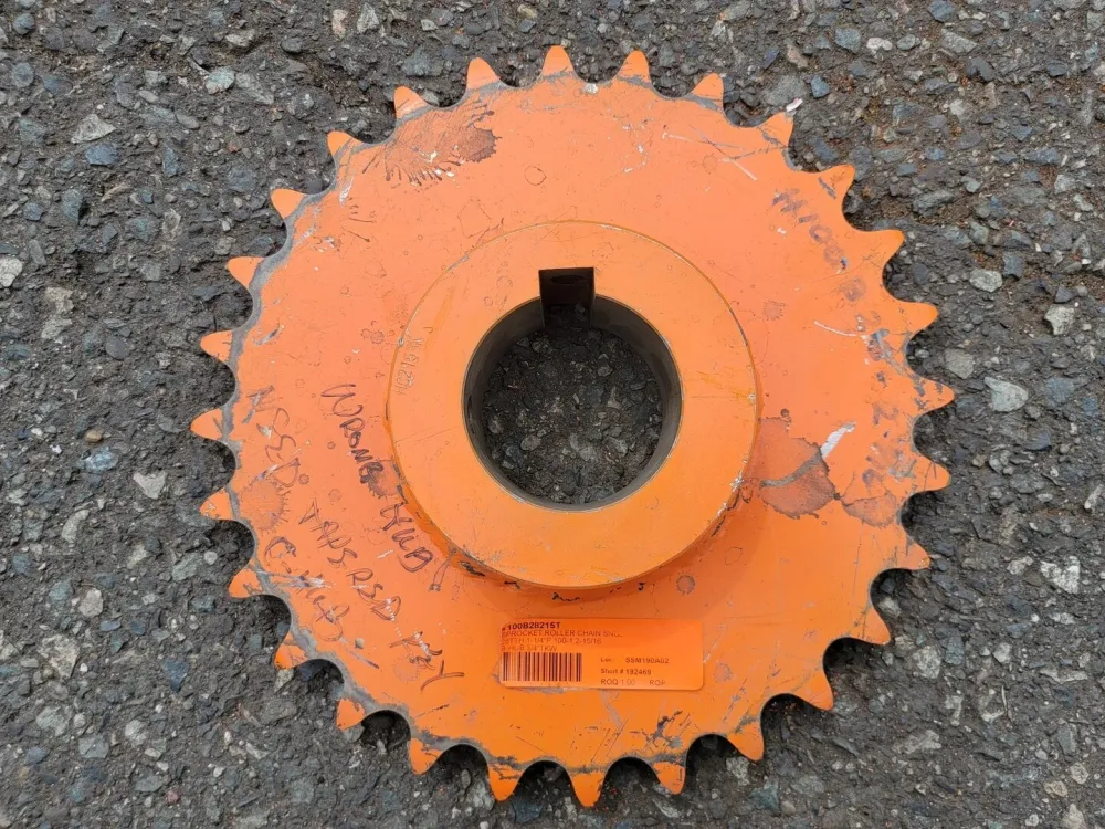 Roller Chain Sprocket 100B28215T, Size 100, 28 Teeth | Tot -20°C |