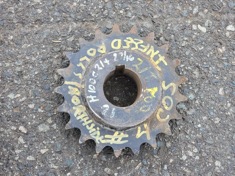 Roller Chain Sprocket 100C21207, Size 100, 21 Teeth