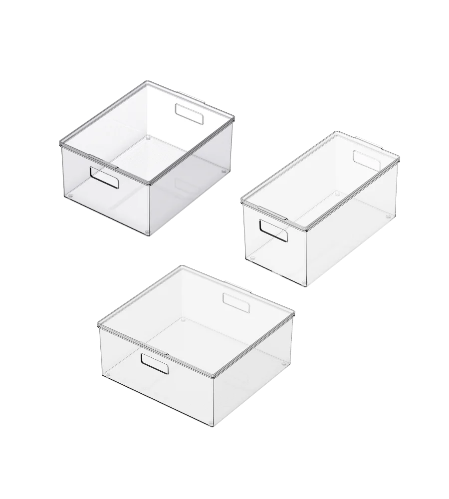 Opbergbak met deksel, extra lang, 30 x 39 x 18,3 cm
