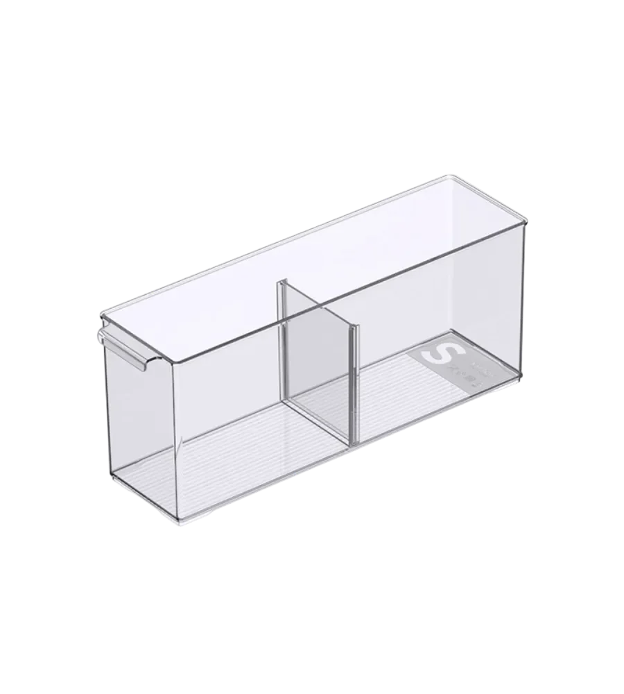 Opbergbak met vakken, extra lang - 10,2 x 37 x 15,1 cm