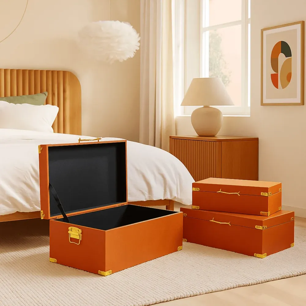 Kare Design Opberger Noah oranje (3/Set)