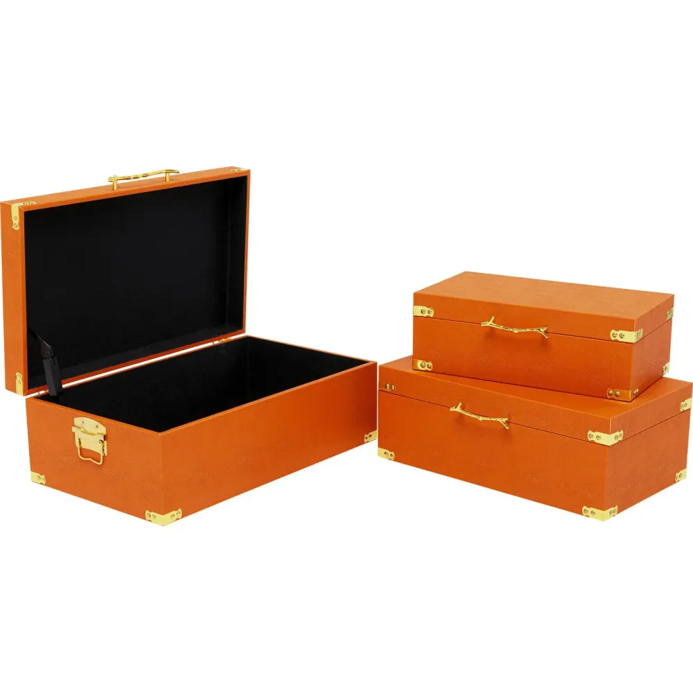 Kare Design Opberger Noah oranje (3/Set)