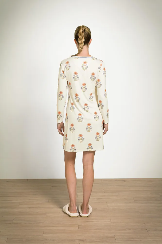Pip Studio - Dana Nachthemd Lange Mouw Dames - Tanaka - Wit - M