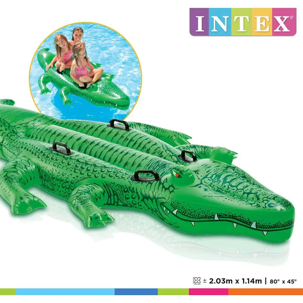 Intex Opblaaskrokodil 203x114 cm