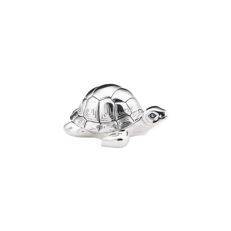 Sovrani harsschildpadornament met zilvercoating 5,5 cm R 258