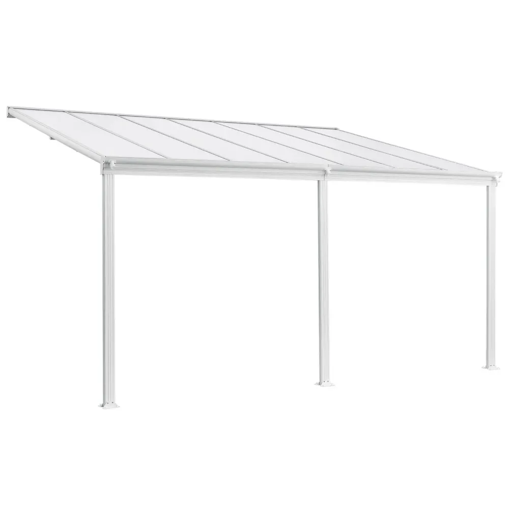 Terrasdak / Overkapping - Borneo - 4 x 3 m - Wit Hosel