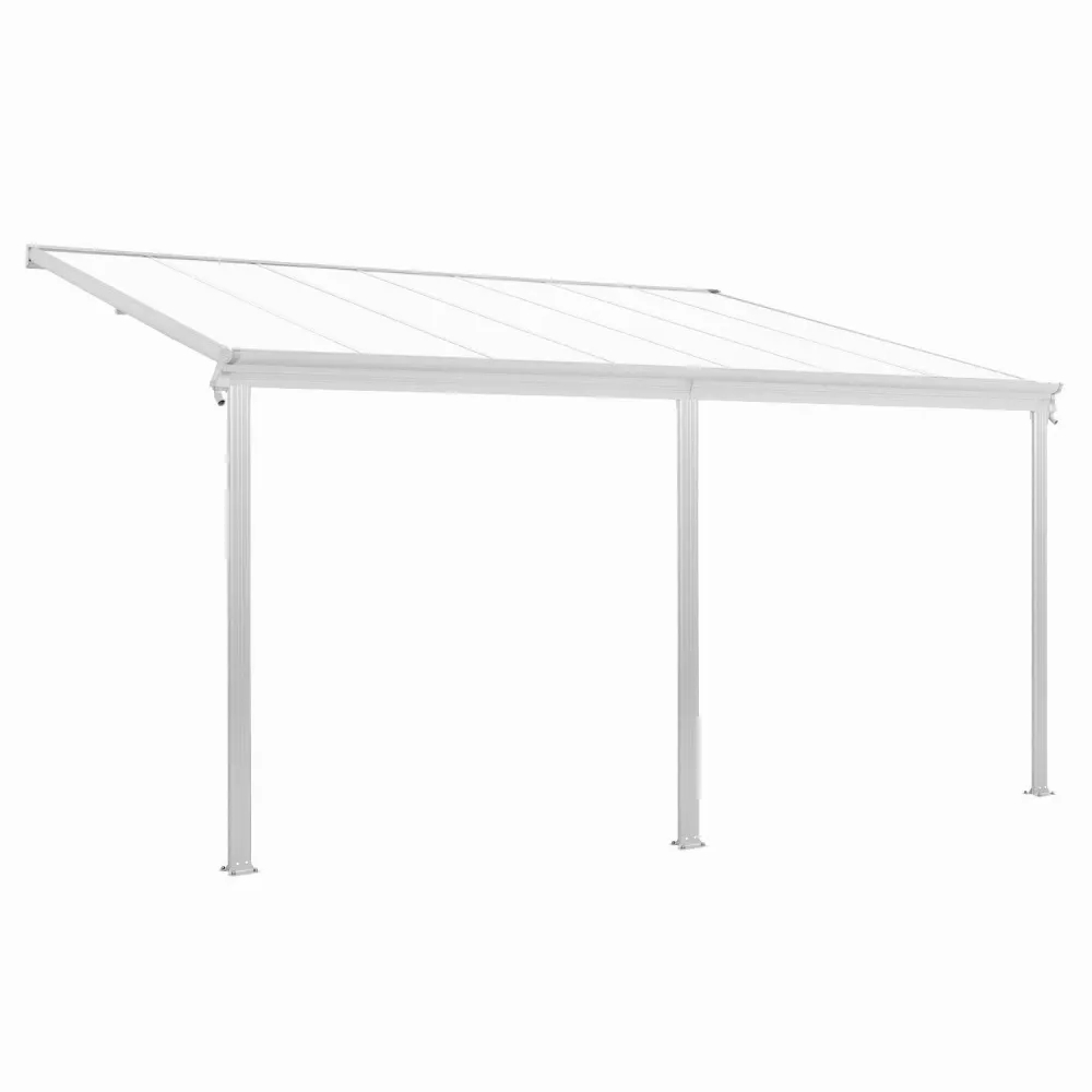 Terrasdak / Overkapping - Borneo - 5.5 x 3 m - Wit Hosel