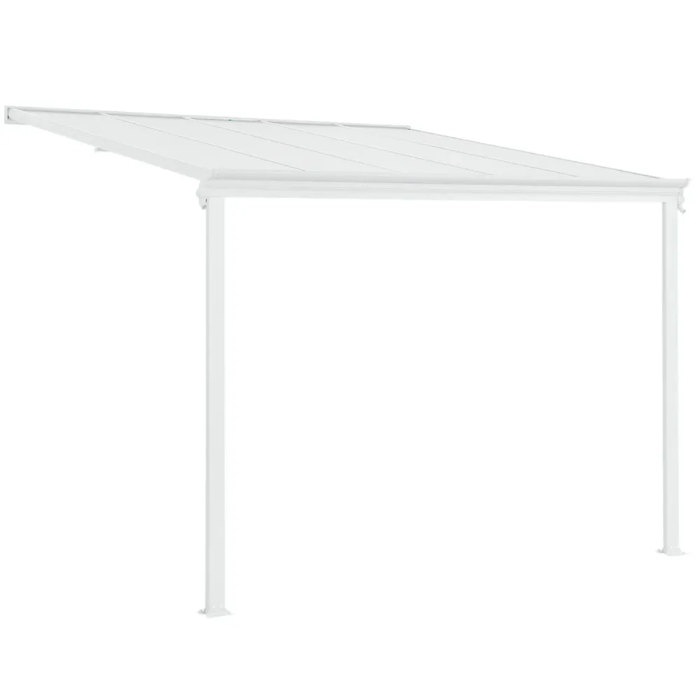 Terrasdak / Overkapping - Borneo - 3 x 3 m - Wit Hosel