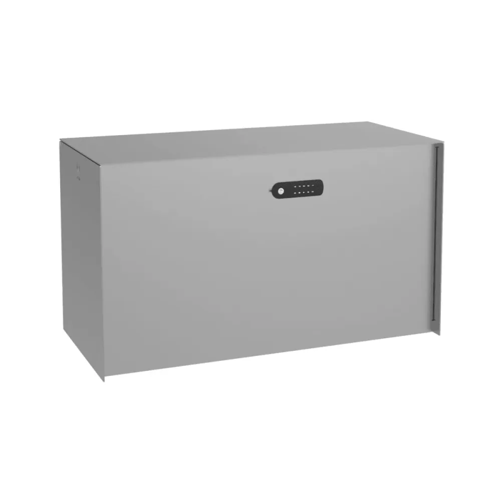 eSafe Bulkbox Pakketbox Blank aluminiumkleurig RAL 9006