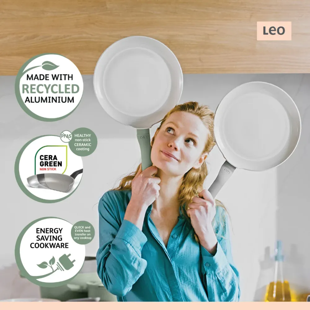 LEO Omelet pan antikleef Balance Sage - Ø 25cm