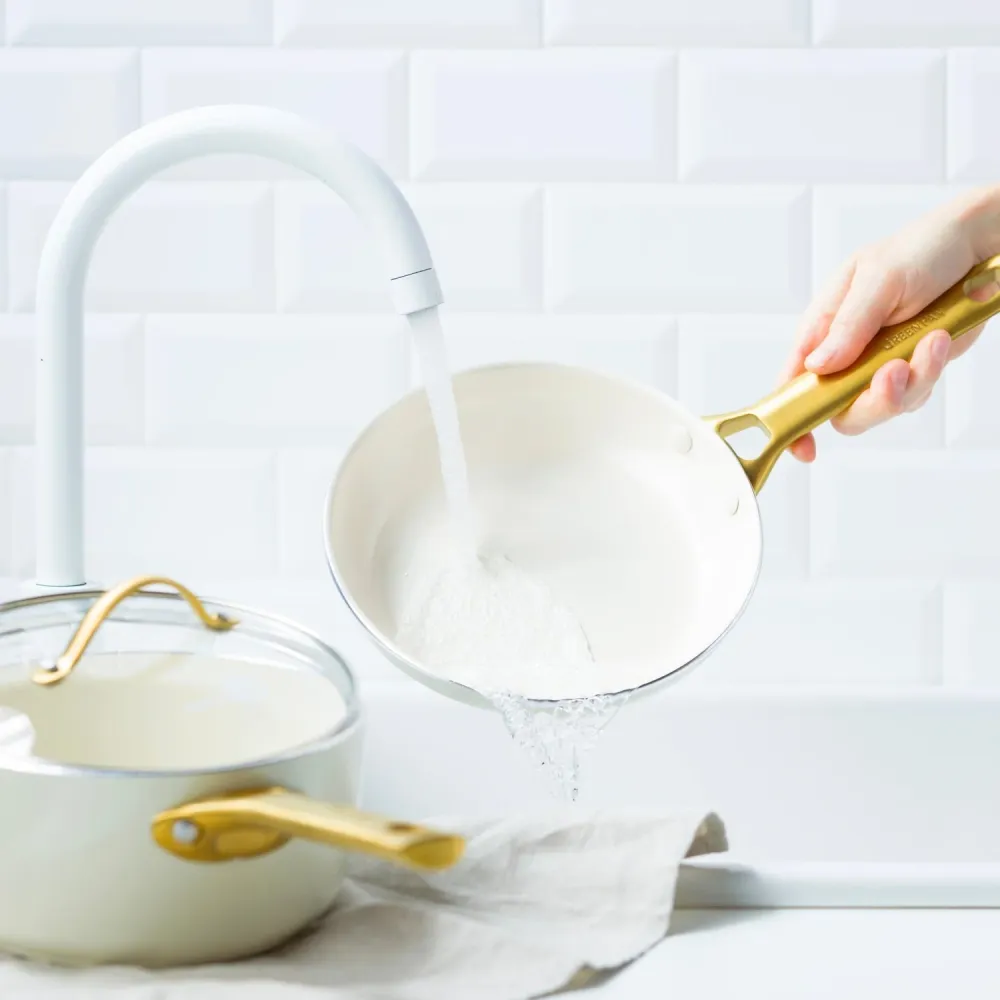 Greenpan Pannenset 10-delig 'Padova Cream White'