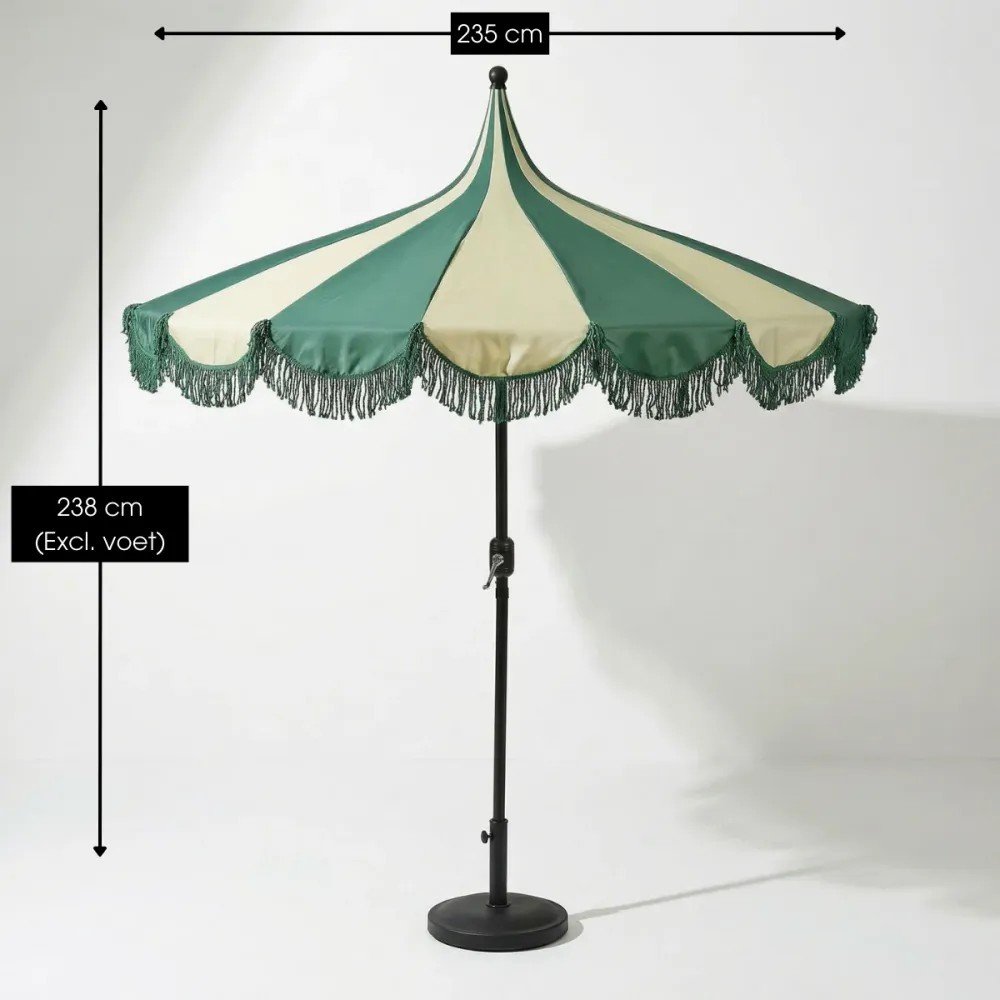 Kim Parasol Donkergroen Mica Decorations