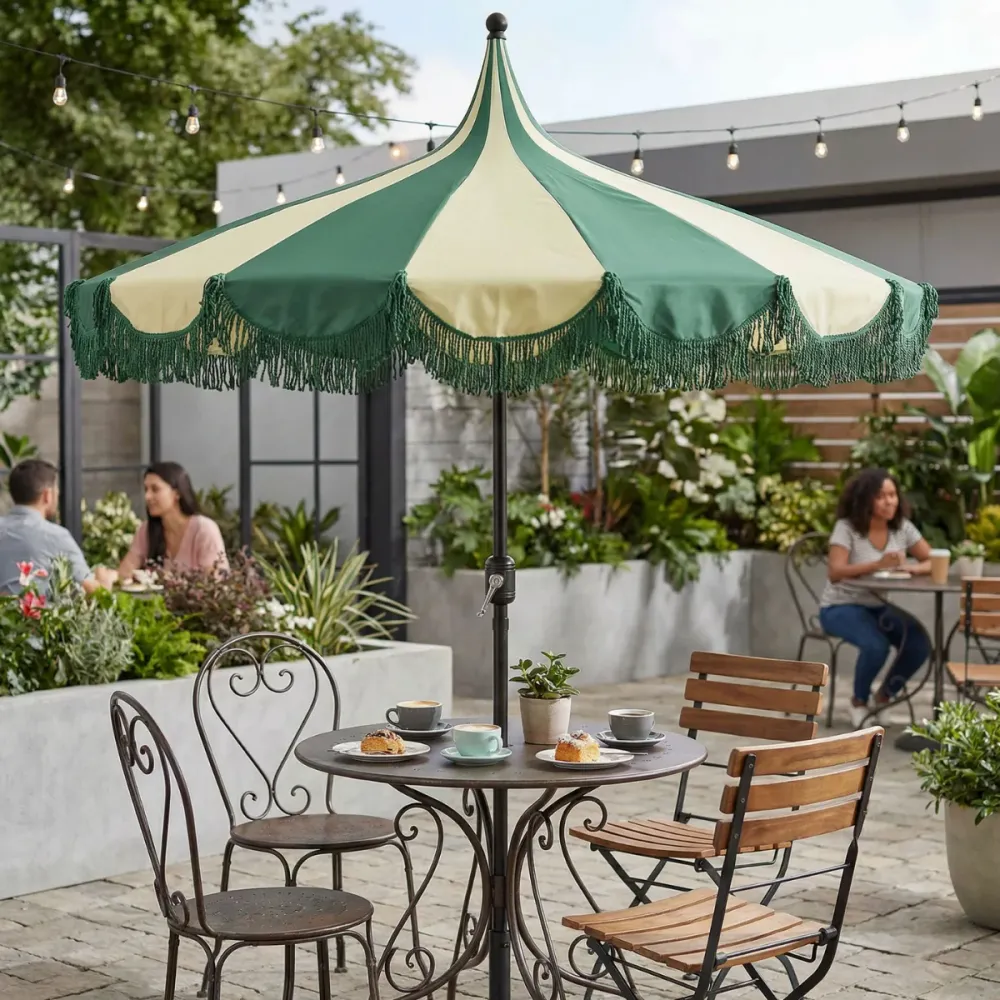 Kim Parasol Donkergroen Mica Decorations
