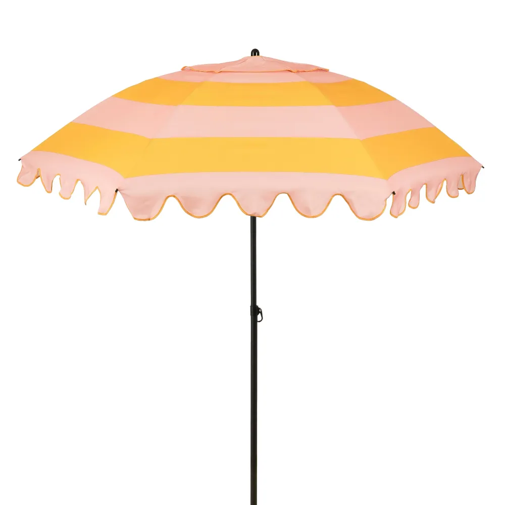 Parasol Strepen Geel Mica Decorations