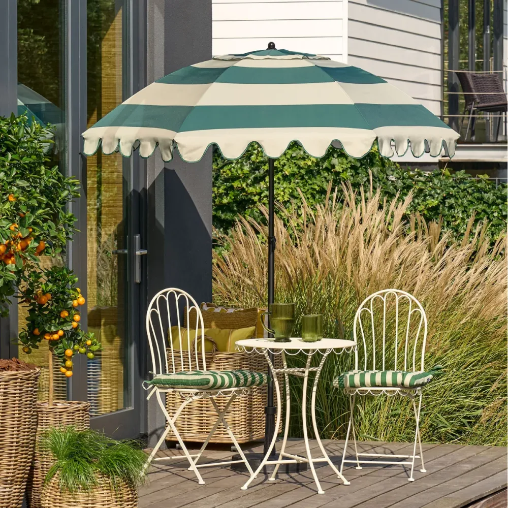 Parasol Strepen Groen Mica Decorations