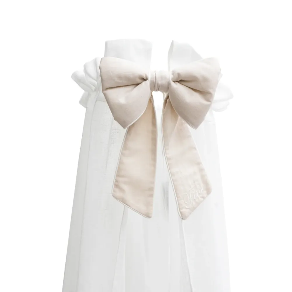 First - bow canopy cot VALENTINA SILENT SANDS