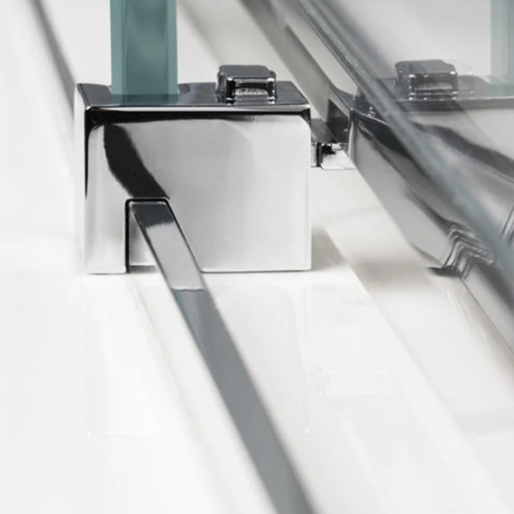 Rectangular shower enclosure corner opening cm 100x75 Lauren model 8 mm tempered glaswerk - RIGHT SIDE